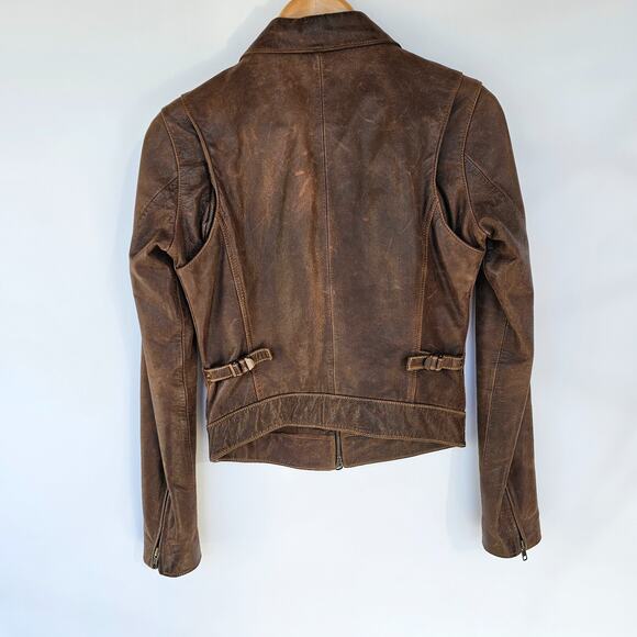 FRX Jeans Leather Jacket - Picture 5 of 6
